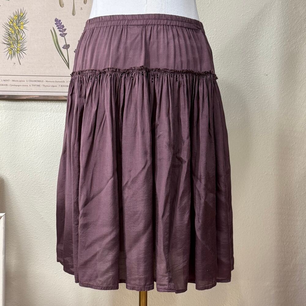 Y2k Purple Beaded Skirt Witchy Gloomy Coquette Forest Fairy Whimsigoth L - Picture 5 of 7